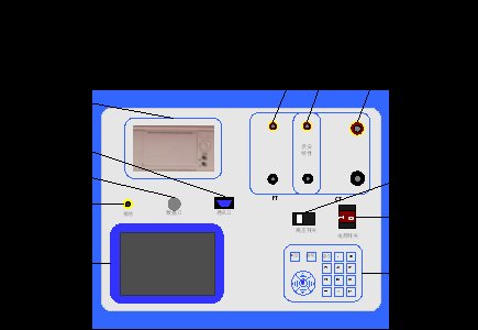 互感器伏安特性測(cè)試儀廠家儀器面板圖